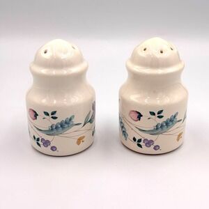 Vintage Pfaltzgraff-April Pattern Salt & Pepper Shakers, Cottagecore Floral